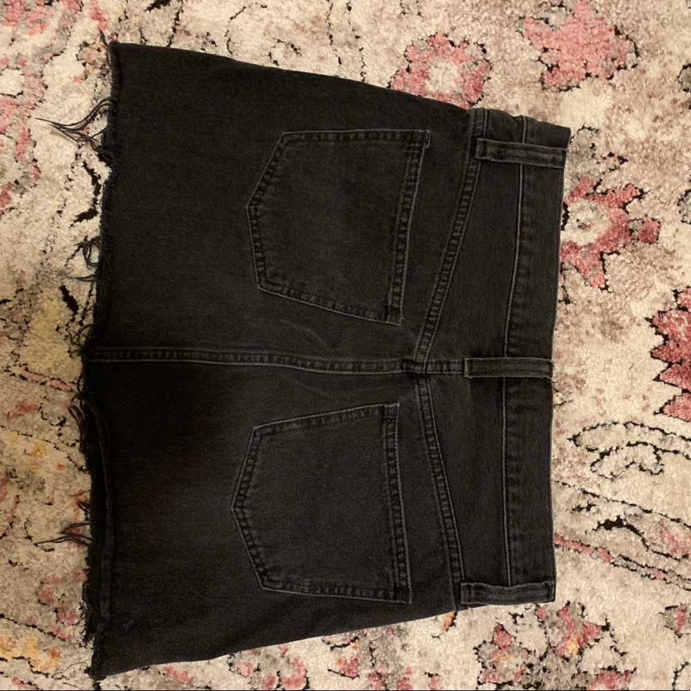 Black Denim Madewell Skirt - Picture 3 of 6